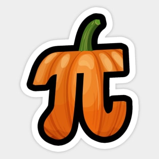 Math Pi Pumpkin Sticker